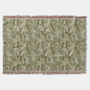Personalise this Camouflage Throw Blanket
