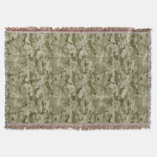 Personalise this Camouflage Throw Blanket