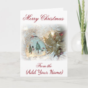 Personalise this Christmas Card with your Name