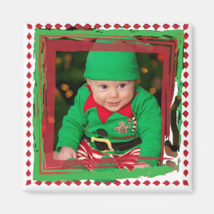Personalise this Christmas Photo Magnet