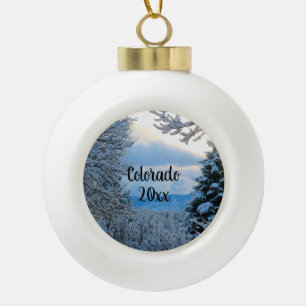 Personalise this Colorado Snowflake Ornament Stone
