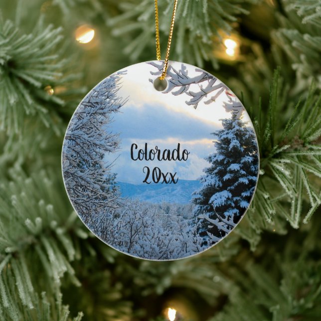 Personalise this Colorado Snowflake Ornament Stone (Tree)
