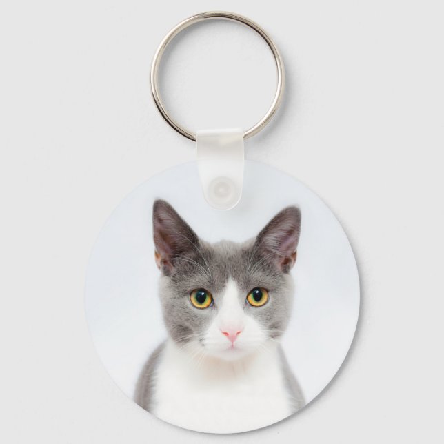 Personalise this Cute Cat Key Chain with your Cat (Front)