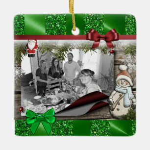Personalise this Cute Christmas Frame Ornament
