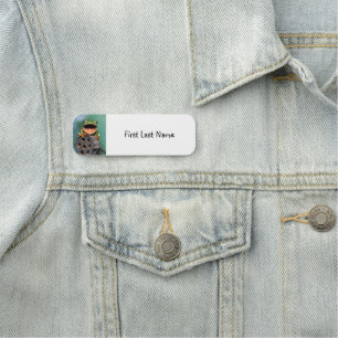 Personalise this Cute Smiling Frog Animal Nature Name Tag