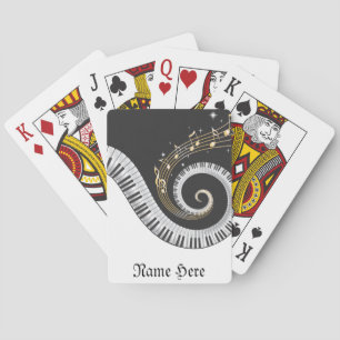 Personalise this Fantasy Piano Music Bicycle® Play Playing Cards