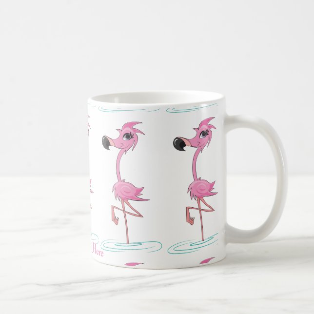 Personalise This Fun Flamingo Mug (Right)
