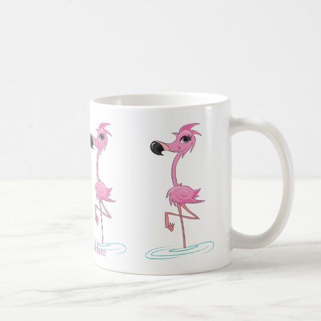 Personalise This Fun Flamingo Mug (Right)