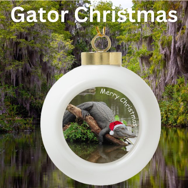 Personalise this Gator Christmas Ornament (Creator Uploaded)