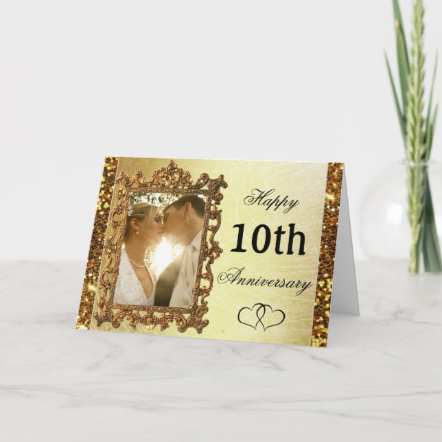 Personalise this Gold Anniversary Card (Front)