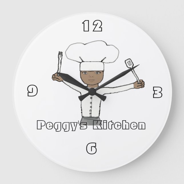 Personalise this kitchen Wall Clock (Front)