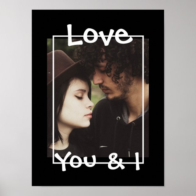 Personalise this "Love" Poster with Your Picture (Front)