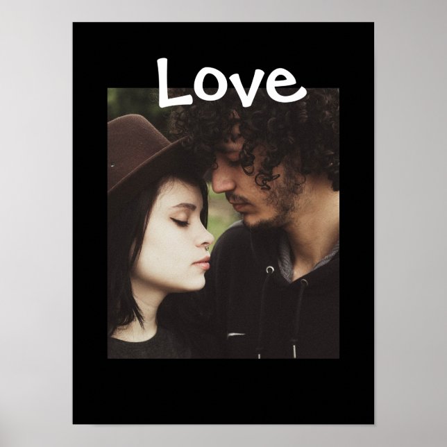Personalise this "Love" Poster with Your Picture (Front)