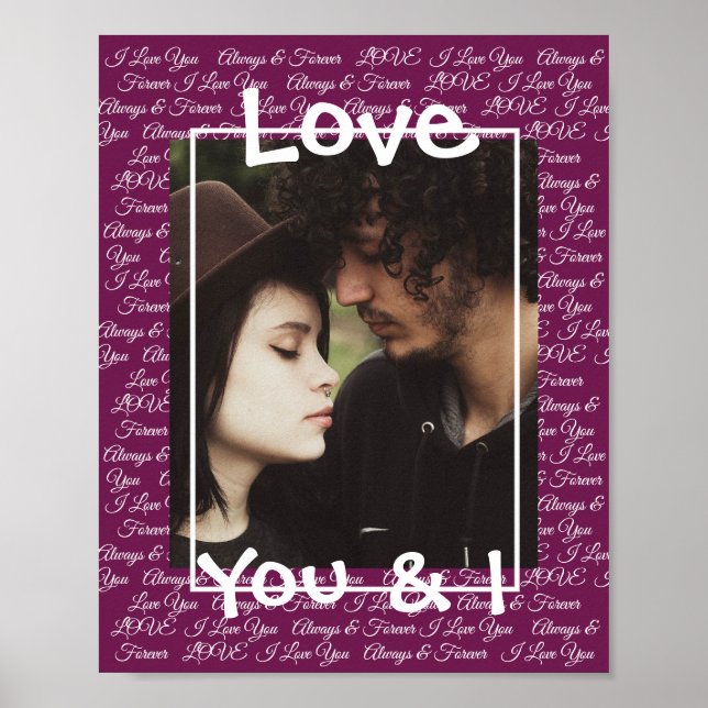Personalise this "Love" Poster with Your Picture (Front)