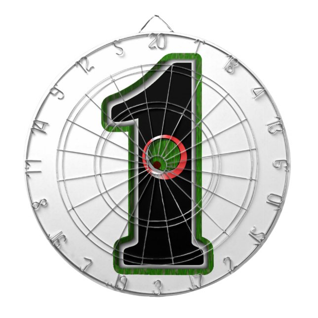 Personalise this Lucky Golfer Hole in One Design! Dartboard (Front)