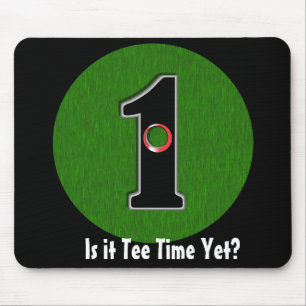 Personalise this Lucky Golfer Hole in One Design! Mouse Mat