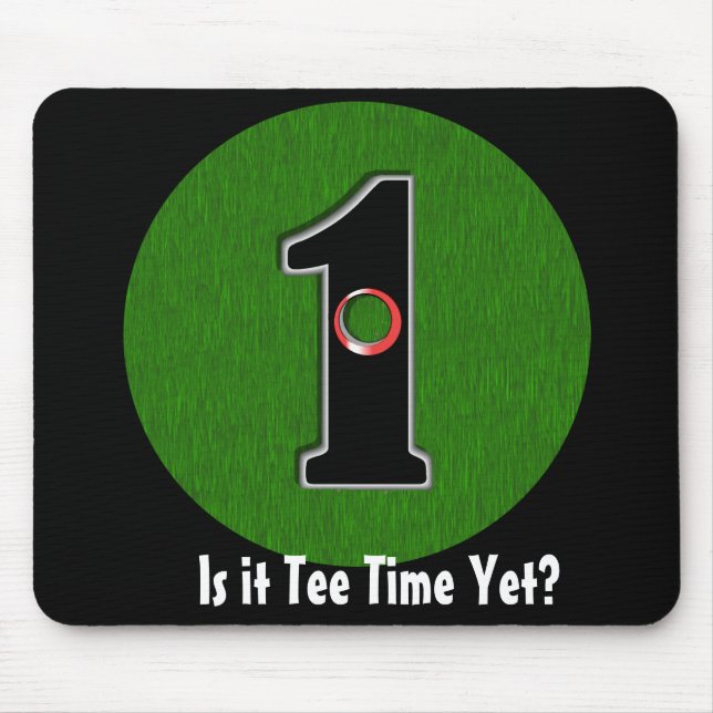 Personalise this Lucky Golfer Hole in One Design! Mouse Mat (Front)