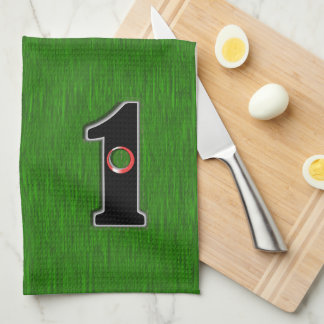 Personalise this Lucky Golfer Hole in One Design! Tea Towel