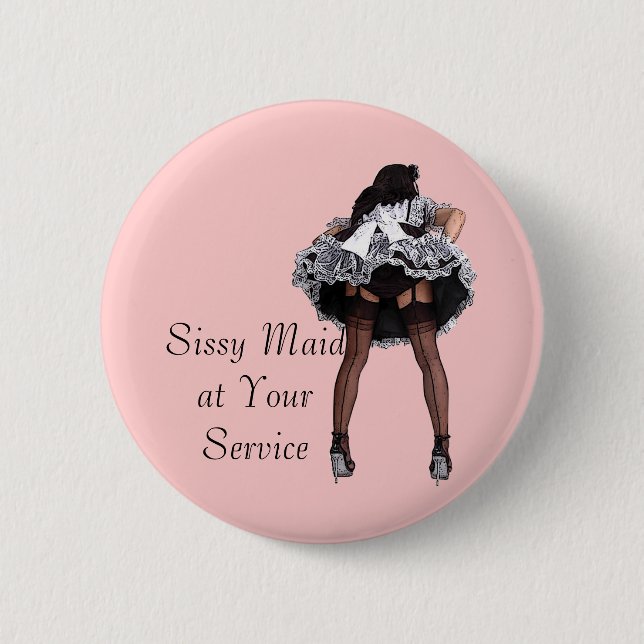 Personalise this Maid Button (Front)
