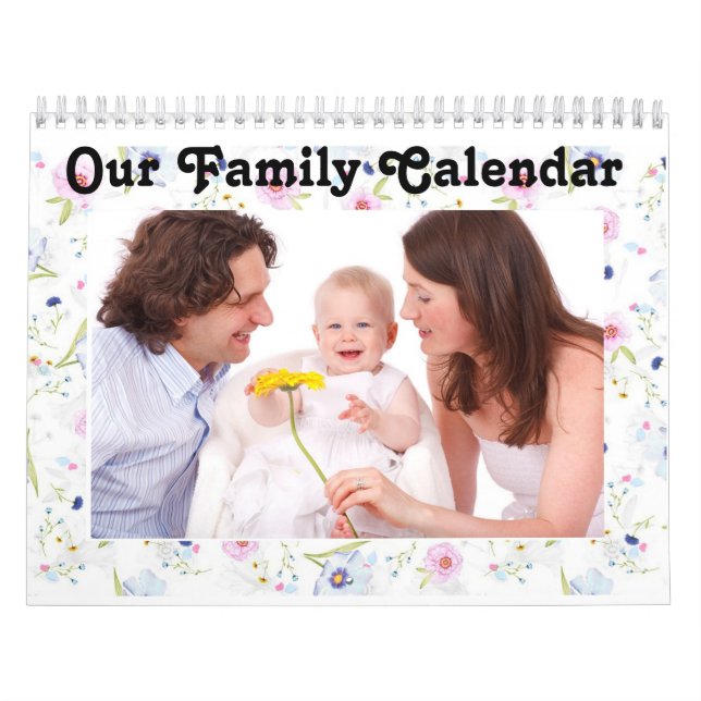 Personalise this "Our Family" Calendar (Cover)