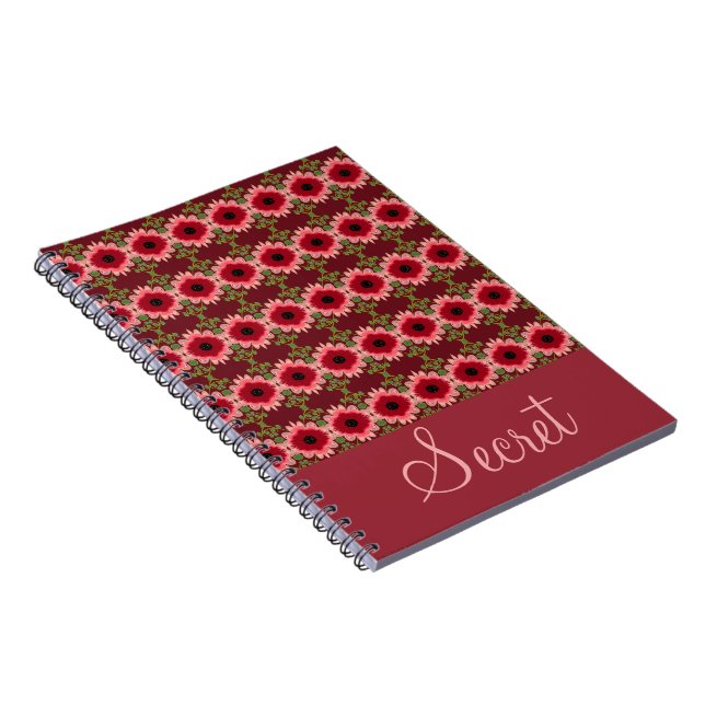 Personalise This Patterned Secret Notebook (Right Side)
