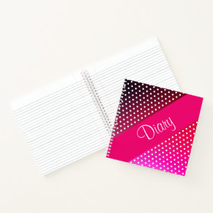 Personalise This Pink Diary Notebook
