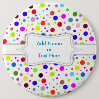 Personalise This Polka Dots 6 Cm Round Badge