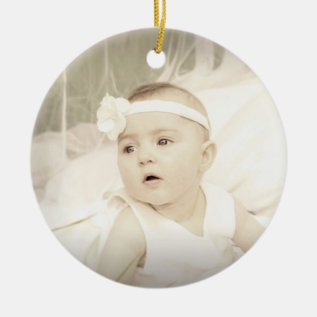 Personalise this Pretty Pastel Christmas Ornament (Front)