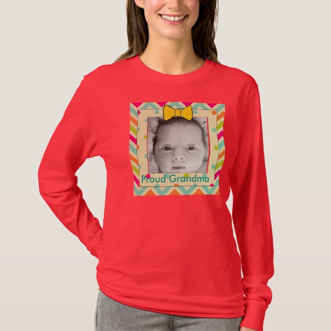 Personalise this Proud Grandma Shirt (Front)