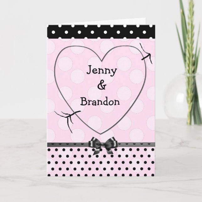 Personalise this Romantic  Couple's Card (Front)