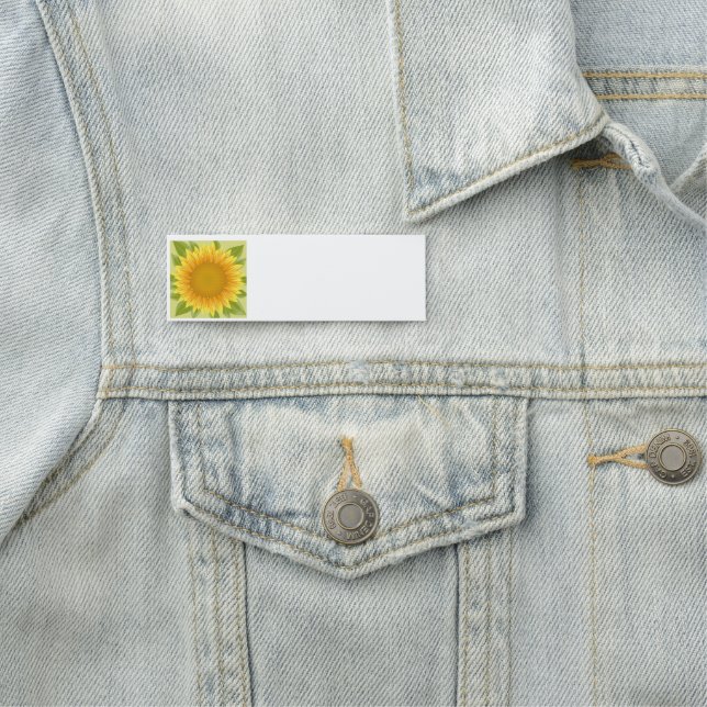 Personalise this Sunflower Yellow Garden Flower Name Tag (In Situ)