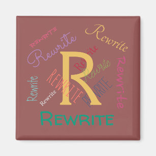 Personalise this template, family name, magnet