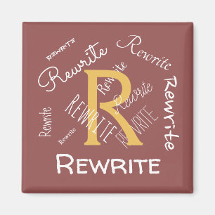 Personalise this template, family name, magnet