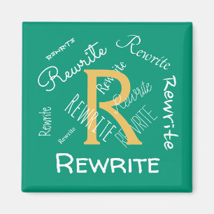 Personalise this template, family name, magnet