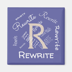 Personalise this template, family name, magnet