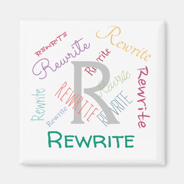 Personalise this template, family name, magnet (Front)