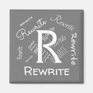 Personalise this template, family name, magnet