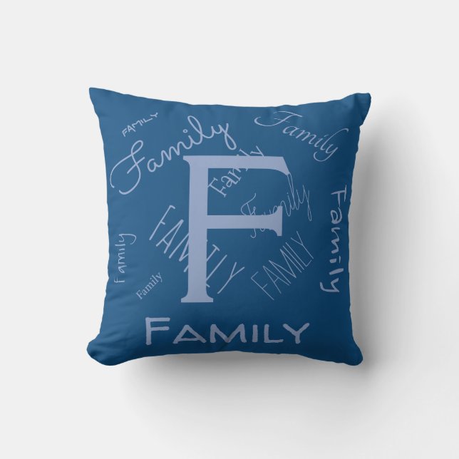 Personalise this template, monogramma, NAME, Cushion (Front)