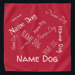 Personalise this template, NAME PET, Bandana<br><div class="desc">Hello customer, you can intervene on the writings of this product and customise it to your liking. Inserting the name or telephone number in the collar can be useful in case of loss of your dog or cat. To do this look on the right side of this post and click...</div>