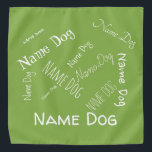 Personalise this template, NAME PET, Bandana<br><div class="desc">Hello customer, you can intervene on the writings of this product and customise it to your liking. Inserting the name or telephone number in the collar can be useful in case of loss of your dog or cat. To do this look on the right side of this post and click...</div>