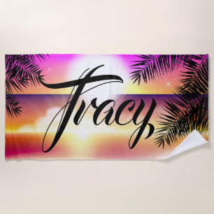 Personalise This Tropical Beach Towel