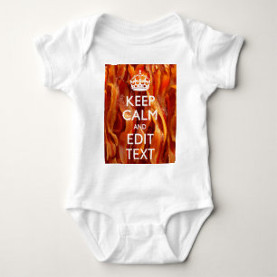 Personalise This with Keep Calm and Sizzling Bacon Baby Bodysuit