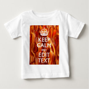 Personalise This with Keep Calm and Sizzling Bacon Baby T-Shirt