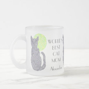 Personalise This World's Best Cat Mum Coffee Cup