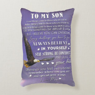 Personalise To My Son From Love Mum Gift Decorative Cushion