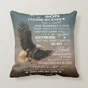 Personalise To My Son From Love Mum Gifts Cushion