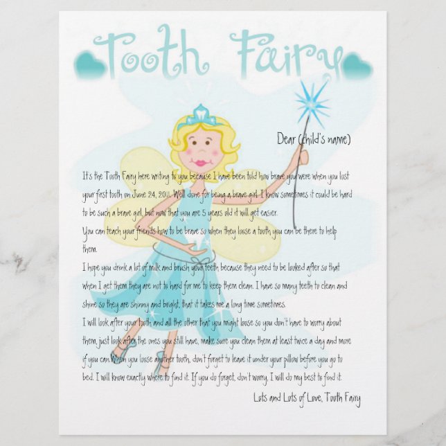 Personalise Tooth Fairy Magic (Front)