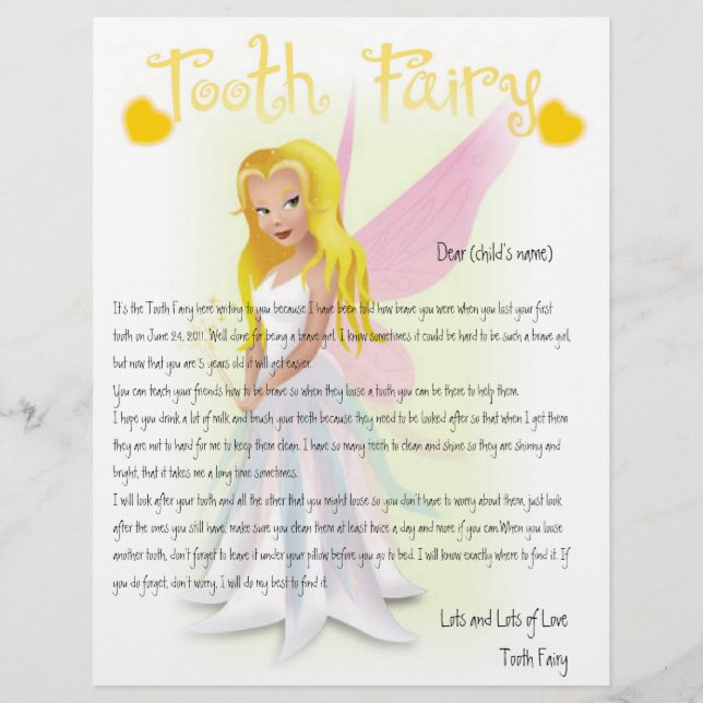 Personalise Tooth Fairy Magic (Front)