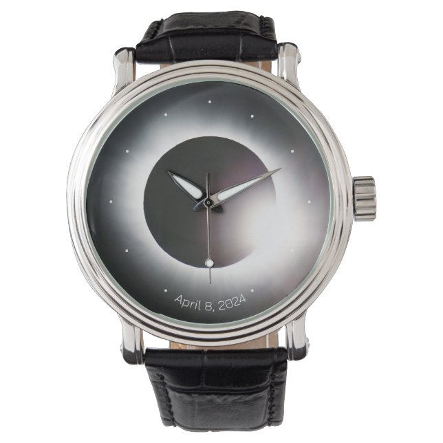 Personalise Total Solar Eclipse 2024  Watch (Front)
