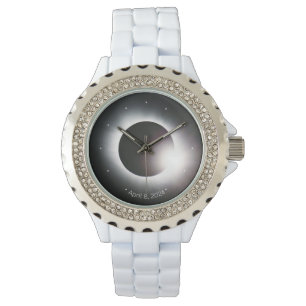 Personalise Total Solar Eclipse 2024 womens Watch